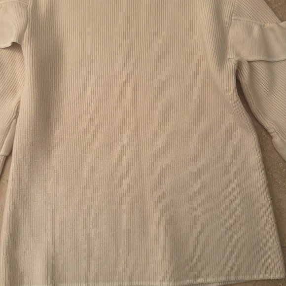 Tory Burch Ashley Ruffled Bell Sleeves Pullover Cream Sweater Size XS - Picture 12 of 13